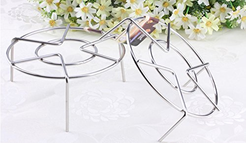 newshopping Dampf Rack Dämpfkorb Edelstahl Metall Multifunktions-Küche Gadget Style 2 - 7