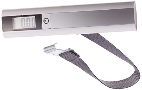 Hossi's Wholsale, Bilancia digitale per valigie fino a 50 kg, incl. 1 rotolo di sacchetti della spazzatura da 16 l