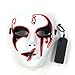 Produktbild FENGMM Halloween Horror Glowing Mask, Maskerade Trolling Tanz Requisiten Party LED Leuchtstoffmaske für Rollenspiele Halloween Festival Party Beleuchtung,C
