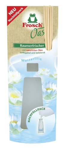 Frosch Oase Raumerfrischer Wasserlilie Nachfüllpack, 2er Pack (2 x 90 ml)