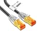 Produktbild mumbi 20m CAT.7 Rohkabel S/FTP Ethernet Lan Patch Netzwerk Kabel - RJ45 Stecker - 20 Meter Kabel in schwarz