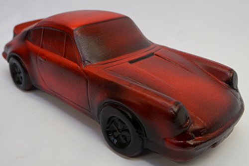 Sparschwein (03) Spardose Auto „Porsche“ Rot/Braun - 3