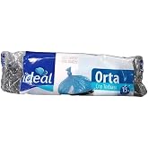 İdeal Orta Boy &Ccedil;&ouml;p Poşeti 15'li 50x60 cm, Sızdırmaz ve Yırtılmaz, Ekonomik Orta Boy &Ccedil;&ouml;p Torbası, Geri D&ouml;n&uuml;şt&uuml;r&uuml;lebilir Atık T