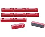 FERRIT-MAGNETE: Packung mit 10 Stabmagneten aus Ferrit von Betzold mit 0,25 kg Anziehungskraft.