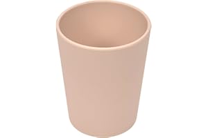 LÄSSIG Kinder Becher Trinkbecher Tasse Kindergeschirr ohne Melamin, BPA-frei, aus Biokomposit/Mug Geo, powder pink