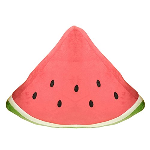 Qianle Wassermelone Kissen Haushalt Kissenpolster Dekokissen Stuhlkissen Sitzkissen Triangle watermelon L