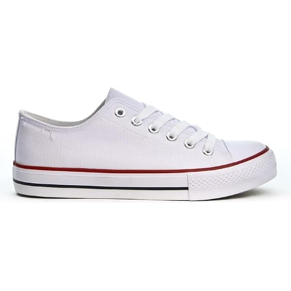 Sharllen Canvas Lage Top Sneakers Dames En Heren - Klassieke Lace Up Trainers
