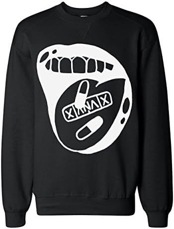 Xanax Pills In A Mouth Classic Sweatshirt Medium