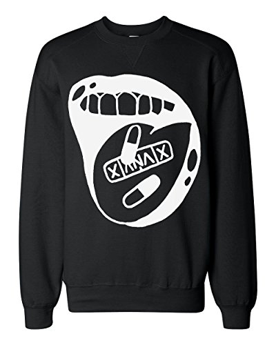 Xanax Pills In A Mouth Classic Sweatshirt Medium