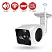 Produktbild WLAN IP Überwachungskamera außen DEFEWAY 1080P mit Bewegungsmelder bis zu 65ft Motion Detection Alarm/Aufnahme ONVIF IP66 Wasserdicht P2P mit App(32GB SD-Karte Wurde in Kamera installiert