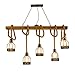 Produktbild Tritow 5-Lights American Retro Industriestil Bar Restaurant Internet Cafe Kronleuchter Persönlichkeit Bar Deckenleuchte Zähler Schaufenster Kreative Droplight Hanfseil Lange Pendelleuchte