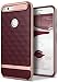 Produktbild Google Pixel XL Hülle, Caseology [Parallax Serie] Schlanke Hülle mit Textur Doppelter Schutzschicht Sichere Haftung geometrisches Design [Burgund - Burgundy] für Google Pixel XL (2016)