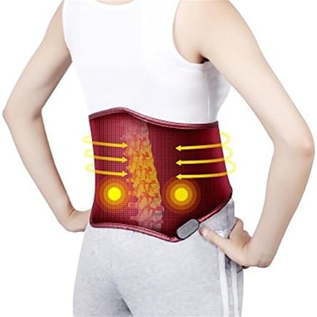 D&amp;F Waist Abdomen Back Hip Electric Heating Pad with Velcro Straps - For Lower Back Pain, Muscle Spasms, Menstrual Cramps