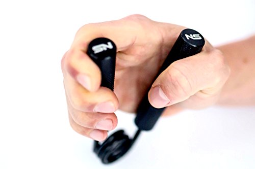SPORTN NATION® – Handtrainer inkl. Körpermaßband – Fingerhantel, Fingertrainer, Unterarmtrainer, Ferdergriffhantel – PREMIUM Handmuskeltrainer in schwarz für die Stärkung, Steigerung und Verbesserung der Griffkraft und Unterarmmuskulatur – Training für die Hände- Finger- und Unterarme - 7