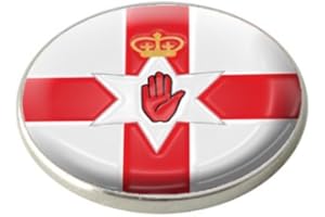 ASBRI GOLF NORTHERN IRELAND NATIONAL FLAG GOLF BALL MARKER.
