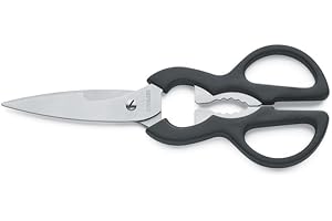 RICHARDSON SHEFFIELD - Ciseau de cuisine - Artisan - Acier inoxydable 13/C AISI 420, Finition Brillante - 21 cm - Noir