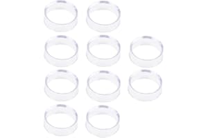 Perfeclan 10 pezzi acrilico trasparente espositore porta sfera per sfera di cristallo vetro di quarzo pietra sfera base piedistallo rotondo - medio