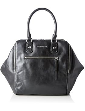Liebeskind Berlin Damen Kayla Am Msuede Henkeltasche, Schwarz (Black), 22x28x32 cm