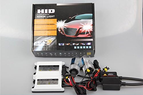 HID Xenon Conversion Kit AC 55W with Slim ballast 2 Bulbs &amp; 2 Ballasts for Automotive - H3 - Purple