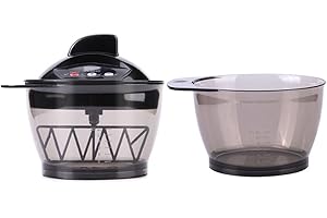 minkissy 1 Juego licuadora de Aceite al Horno batidora de peluqueria Recipiente para Mezclar tintes de Cabello Mezclador eléctrico batidoras teñido del Cabello tazón para Mezclar Colores