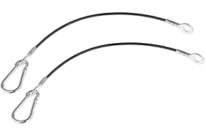 DICKLY 2x Câble Métallique En Acier, Câble de Poulie de Fitness, Rallonge de Remplacement, Câble de Gymnastique pour L'exercice