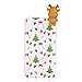 Produktbild Weihnachten Hülle für Wiko Lenny 4, Flexible Weich Silikon TPU Case 3D Niedlich Karikatur Elch Ultra Dünn Kratzfest Glatte Back Bumper Cover Stoßfest Schutzhülle - Bowknot