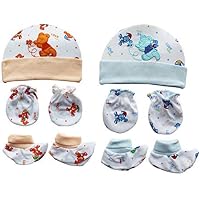 My Newborn Baby Cap Booty Mitten Set- Pack of 2 Sets