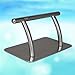 Bellesson Stainless Steel Footrest Rack Barbers Hair Chair Salon Equipment Beauty Tattoo