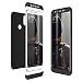 Produktbild CE-Link Xiaomi Mi A2 Hülle, Mi 6X Hülle Hardcase 3 in 1 Handyhülle 360 Grad Schutz Full Body Case Cover Schutzhülle Hart PC Bumper - Schwarz
