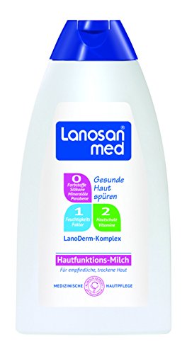 Lanosan med Hautfunktionsmilch für trockene Haut, 3er Pack (3 x 250 ml)