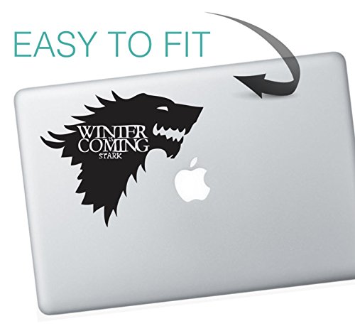 decorsfuk.co Macbook-Aufkleber, Motiv Game of Thrones, Winter is coming, Haus Stark