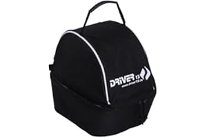 Driver13 ® Sacoche pour Casque Étui pour Casque de Ski, Casque de vélo, Casque d'équitation, Sac pour Casque, Sac pour Casque Noir rembourré