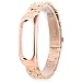Produktbild Ersatzband für Xiaomi Mi Band 2,Kingwo Edelstahl Luxus Wristband Metall Ultrathin New Strap LIY70905001 (Rose Gold)