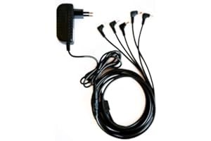 TOPCHARGEUR Top CHARGEUR * Adaptador Alimentación Cargador Corriente 9V con Cable Alargador Extensión Alimentación DC Divisor para Cargar hasta 5 Sintetizadores Korg Volca