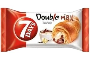 SERENDIB 20 x CROISSANT 7 DAYS EU MADE LONG DATE FRESH STOCK WHOLESALE PRICE (Pack of 20, Cocoa & Vanilla)