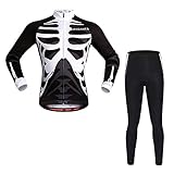 SunDay Maglie a maniche lunghe unisex traspiranti e pantaloncini da bicicletta per bicicletta, motociclista, bicicletta