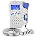 Popamazing Professional Prenatal Fetal Doppler LCD Screen Backlight Display Heart Sound Monitor