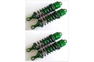 CRAZYRACER Aluminum Front and Rear Shocks Dampers -4pcs Green for Traxxas 1/10 REVO EREVO E-REVO E-REVO 2.0 Summit 5460