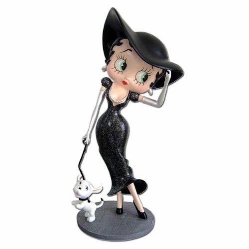 Betty Boop Walking Pudgy Black Glitter Dress - 13