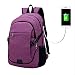 Produktbild PMWLKJ Männer Rucksack Laptop Tasche Marke 15,6 Zoll Notebook Männlich Wasserdichtrucksack Rucksack Schulrucksack 32x18x48cm purpurn