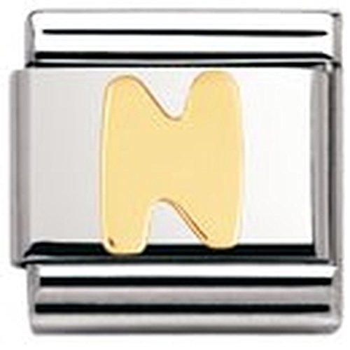 Nomination Composable Classic BUCHSTABEN Edelstahl und 18K-Gold (N) 030101