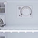 Klarstein Geheimversteck Mini Kühlschrank Getränkekühlschrank Minibar (17 Liter, leise 38 db, Regaleinschub, Türfach) schwarz - 