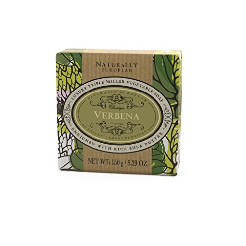 Naturally European Verbena Wrapped Luxurious Triple Milled Vegetable Soap Bar 150g