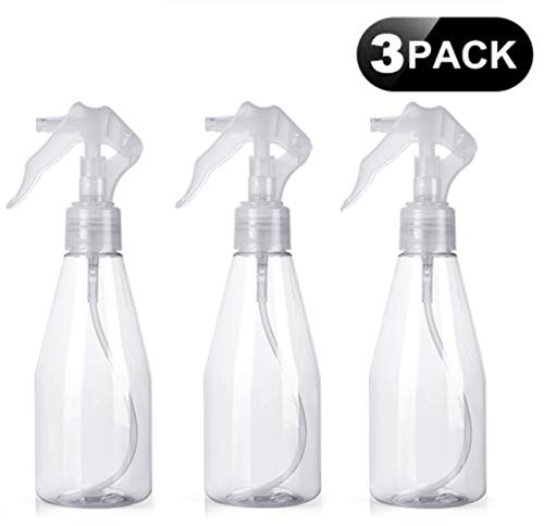 AOSEA Spray Bottles 3Pcs, 200ML Fine Empty Mist Plastic Bottles for Flowers, Feeding and Cleaning Garden (3 Pack)