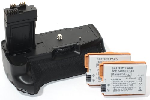 Maxsima - Battery Grip for Canon EOS 600D 550D T2i T3i as BG-E8 LP-E8 comes with 2x two of batteries 12 month replacement warranty reviews Maxsima - Battery Grip for Canon EOS 600D 550D T2i T3i as BG-E8 LP-E8 comes with 2x two of batteries 12 month replacement warranty