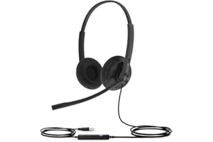 Yealink Telefonia UH34 Lite Dual UC - Auricular USB, Negro