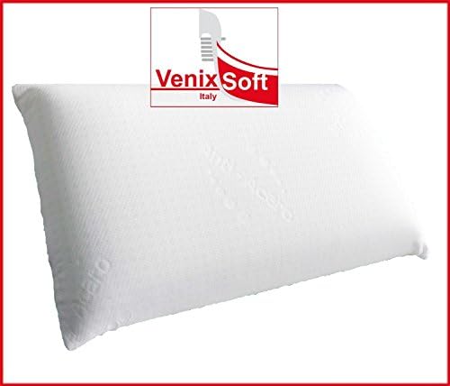 Pair of two cushions covers VENIXSOFT in Anti-Mite, for memory foam, latex and fiber pillow, Made in Italy