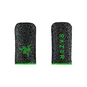 Razer Gaming Finger Sleeve Non-Slip Finger Sleeve for Mobile Gaming, Black, (RC81-03970100-R3M1)