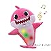 Produktbild Baby Shark Offizieller Gesang Plüsch, Enjoyfeel Soft Music Sound Baby Doll Gefüllte Plüsch Spielzeug Gesang Englisches Lied für Junge Mädchen (Pink)