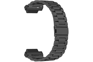 Feysentoe Cinturino per Garmin Forerunner 735XT/220/230/235/620/630 Cinturino Acciaio inossidabile.